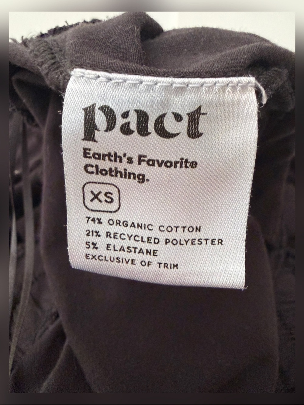 Pact Women's Organic Revive Deep-V Jumpsuit Black Size XS - Picture 8 of 13